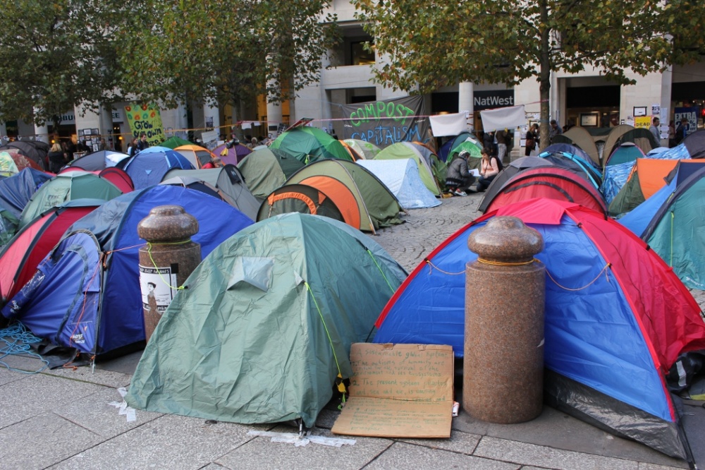 Early November 2011 outside St Paul's and at Finsbury Circus