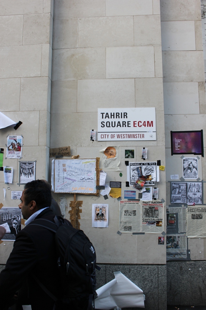 Early November 2011 outside St Paul's and at Finsbury Circus