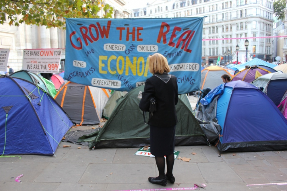 Early November 2011 outside St Paul's and at Finsbury Circus