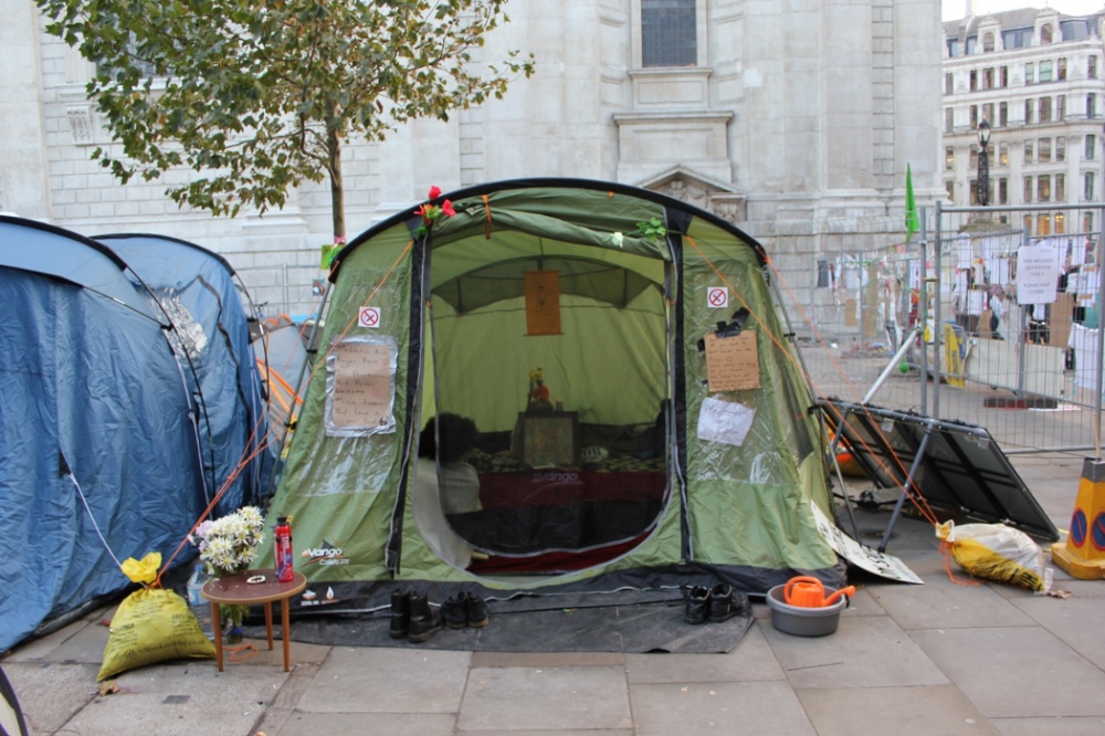 Early November 2011 outside St Paul's and at Finsbury Circus