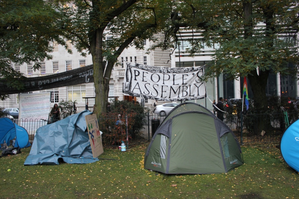 Early November 2011 outside St Paul's and at Finsbury Circus