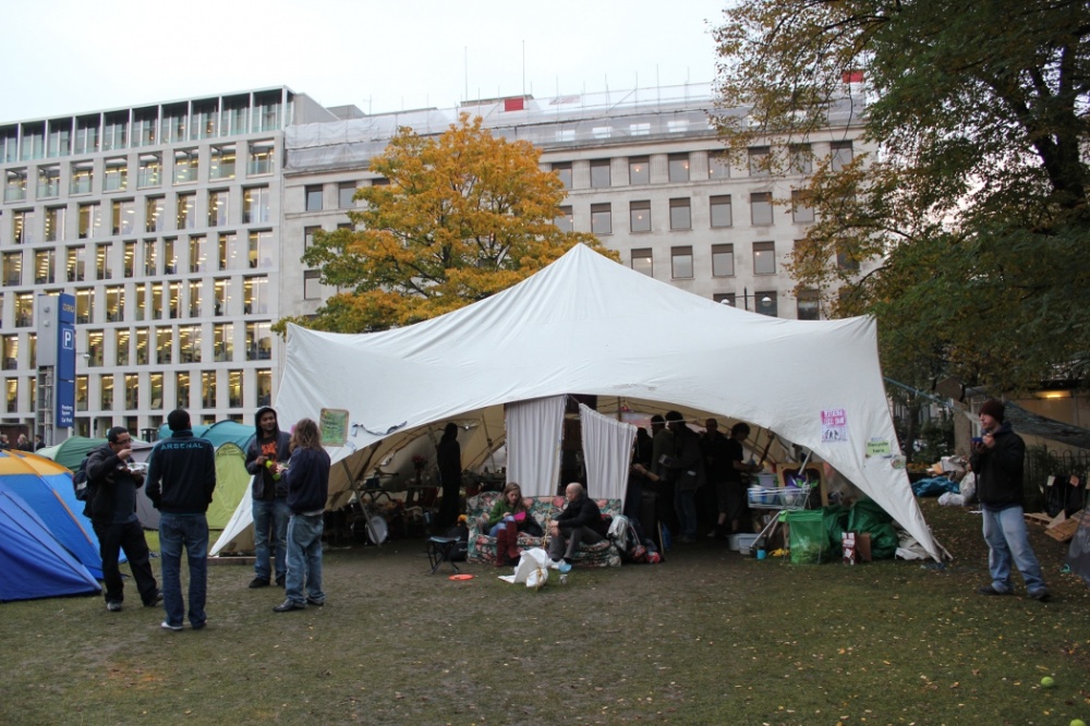 Early November 2011 outside St Paul's and at Finsbury Circus