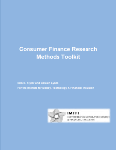Consumer Finance Research Methods Toolkit by Erin B. Taylor and Gawain Lynch